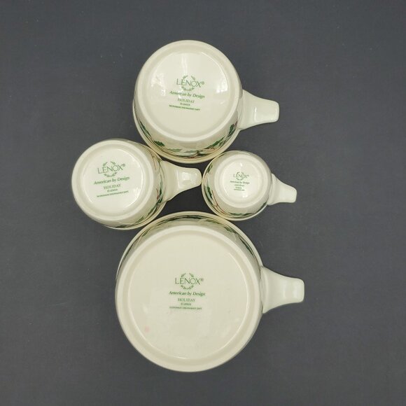Lenox Holiday Measuring Cups Holly Berry Holly Berries Baking Cups - Picture 5 of 12